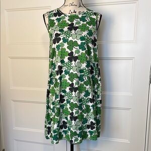 Dress Works Shamrock Sleeveless A-line Mini Dress size small